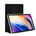 For Teclast T40 Pro 3-Fold Holder Flip Leather Tablet Case(Black) - 1