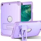 PC+Silicone Holder Tablet Case For iPad 9.7 2018 / 2017(Purple) - 1