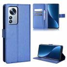 For Xiaomi 12 / 12X Diamond Texture Leather Phone Case(Blue) - 1