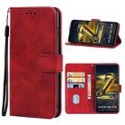 For vivo iQOO Z6 44W Leather Phone Case(Red) - 1