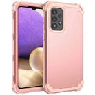 For Samsung Galaxy A73 5G PC + Silicone Phone Case(Rose Gold) - 1