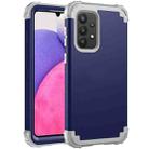 For Samsung Galaxy A33 5G PC + Silicone Phone Case(Navy Blue+Grey) - 1