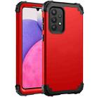 For Samsung Galaxy A33 5G PC + Silicone Phone Case(Red+Black) - 1