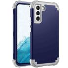 For Samsung Galaxy S22+ 5G PC + Silicone Phone Case(Navy Blue+Grey) - 1