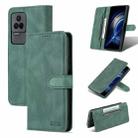 For Xiaomi Redmi K40S AZNS Dream II Skin Feel Horizontal Flip Leather Case(Green) - 1