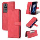 For Xiaomi Redmi K40S AZNS Dream II Skin Feel Horizontal Flip Leather Case(Red) - 1