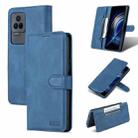 For Xiaomi Redmi K50/K50 Pro AZNS Dream II Skin Feel Horizontal Flip Leather Case(Blue) - 1