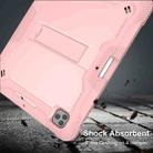For iPad Pro 12.9 2022 / 2021 / 2020 / 2018 Silicone + PC Shockproof Tablet Case(Rose Gold) - 7