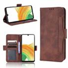 For Samsung Galaxy A23 5G Skin Feel Calf Pattern Horizontal Flip Leather Phone Case(Brown) - 1