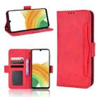For Samsung Galaxy A33 5G Skin Feel Calf Pattern Horizontal Flip Leather Phone Case(Red) - 1