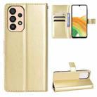 For Samsung Galaxy A33 5G Crazy Horse Texture Horizontal Flip Phone Leather Case(Gold) - 1