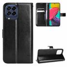 For Samsung Galaxy M53 5G Crazy Horse Texture Horizontal Flip Phone Leather Case(Black) - 1