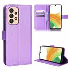 For Samsung Galaxy A23 5G Diamond Texture Leather Phone Case(Purple) - 1