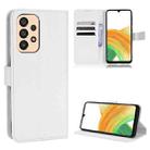 For Samsung Galaxy A33 5G Diamond Texture Leather Phone Case(White) - 1