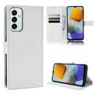 For Samsung Galaxy M23 5G Diamond Texture Leather Phone Case(White) - 1