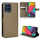 For Samsung Galaxy M53 5G Diamond Texture Leather Phone Case(Brown) - 1