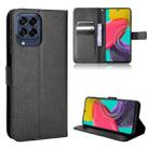 For Samsung Galaxy M53 5G Diamond Texture Leather Phone Case(Black) - 1