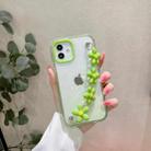 For iPhone 13 Gradient Flower Bracelet Phone Case(Green) - 1