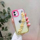 For iPhone 13 Gradient Flower Bracelet Phone Case(Yellow) - 1