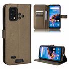 For Umidigi Bison X10G / X10G NFC Diamond Texture Leather Phone Case(Brown) - 1