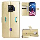 For ZTE nubia Red Magic 7 Pro Crazy Horse Texture Horizontal Flip Phone Leather Case(Gold) - 1