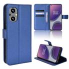 For OPPO Reno7 Z 5G / A96 5G Diamond Texture Leather Phone Case(Blue) - 1