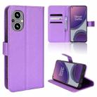 For OPPO Reno7 Z 5G / A96 5G Diamond Texture Leather Phone Case(Purple) - 1