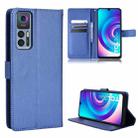 For TCL 30 5G / 30+ Diamond Texture Leather Phone Case(Blue) - 1