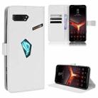 For Asus ROG Phone II ZS660KL Diamond Texture Leather Phone Case(White) - 1