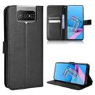 For Asus Zenfone 7 ZS670KS / 7 Pro ZS671KS Diamond Texture Leather Phone Case(Black) - 1