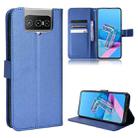 For Asus Zenfone 7 ZS670KS / 7 Pro ZS671KS Diamond Texture Leather Phone Case(Blue) - 1