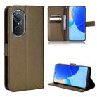 For Honor 50 SE / Huawei nova 9 SE Diamond Texture Leather Phone Case(Brown) - 1