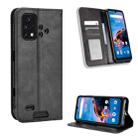 For Umidigi Bison X10G / X10G NFC Magnetic Buckle Retro Texture Leather Phone Case(Black) - 1