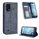 For Umidigi Bison X10S / X10S NFC Magnetic Buckle Retro Texture Leather Phone Case(Blue) - 1