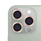 For iPhone 13 Pro / 13 Pro Max CD Texture Metal Lens Tempered Film (Pink) - 1