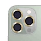 For iPhone 13 Pro / 13 Pro Max CD Texture Metal Lens Tempered Film (Gold) - 1
