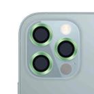For iPhone 12 Pro CD Texture Metal Lens Tempered Film(Grass Green) - 1