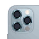 For iPhone 12 Pro CD Texture Metal Lens Tempered Film(Phantom Blue) - 1