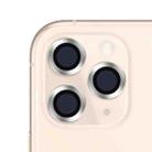For iPhone 11 Pro / 11 Pro Max CD Texture Metal Lens Tempered Film (Silver) - 1