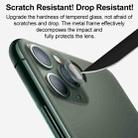 For iPhone 12 CD Texture Metal Lens Tempered Film(Grass Green) - 5