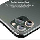 For iPhone 12 CD Texture Metal Lens Tempered Film(Ocean Blue) - 6