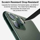 For iPhone 12 CD Texture Metal Lens Tempered Film(Silver) - 5