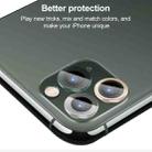 For iPhone 12 CD Texture Metal Lens Tempered Film(Silver) - 6