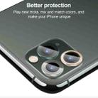 For iPhone 12 CD Texture Metal Lens Tempered Film(Black) - 6