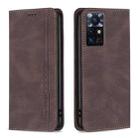 For Infinix Zero X Neo Magnetic RFID Blocking Anti-Theft Leather Phone Case(Brown) - 1