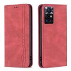 For Infinix Zero X Neo Magnetic RFID Blocking Anti-Theft Leather Phone Case(Red) - 1