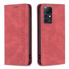 For Infinix Zero X / X Pro Magnetic RFID Blocking Anti-Theft Leather Phone Case(Red) - 1