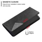 For OnePlus Nord N200 5G Prismatic Invisible Magnetic Leather Phone Case(Black) - 6