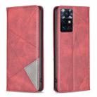 For Infinix Zero X Neo Prismatic Invisible Magnetic Leather Phone Case(Red) - 1