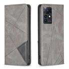 For Infinix Zero X / X Pro Prismatic Invisible Magnetic Leather Phone Case(Grey) - 1